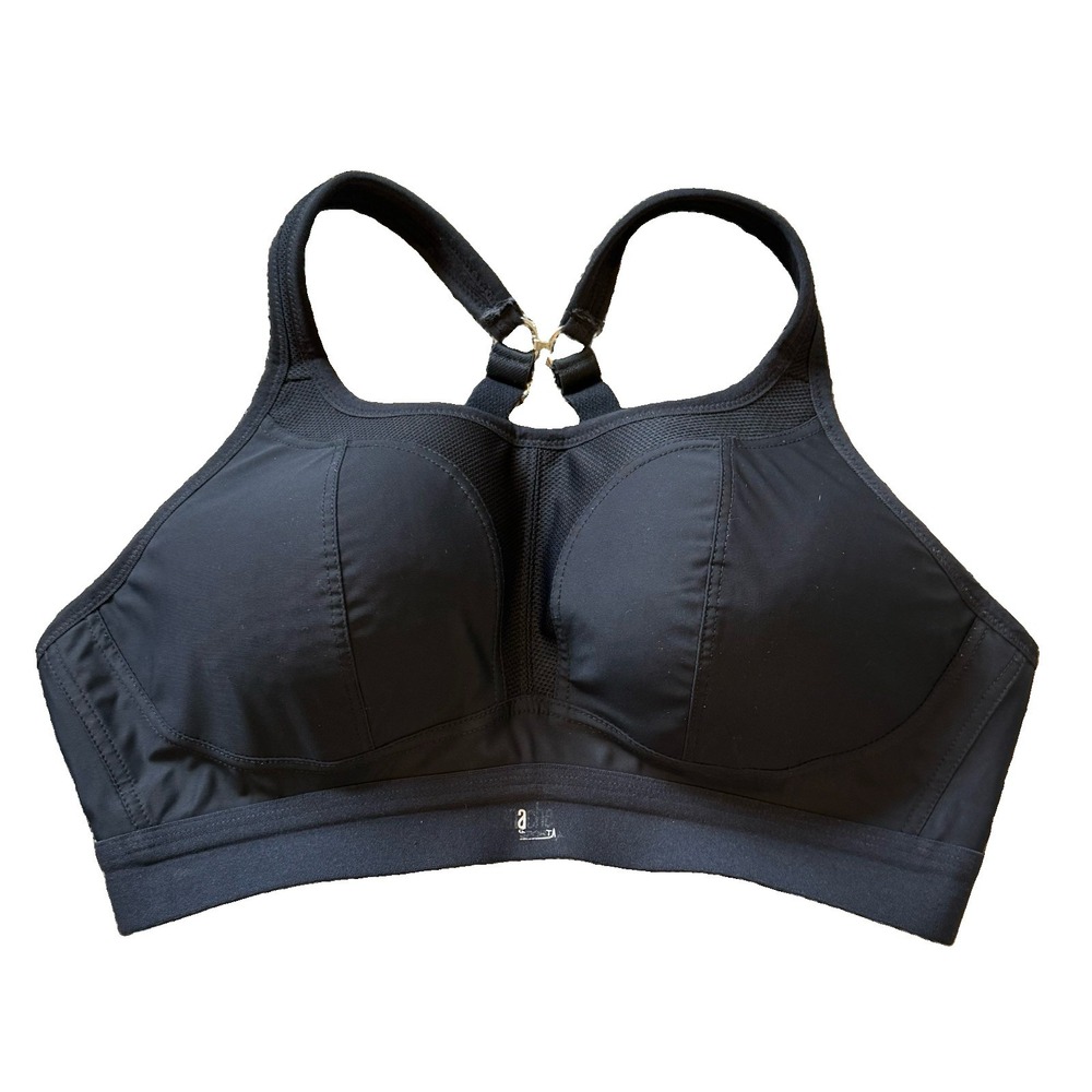 Panache Sport 7341 Wirefree High Impact Sports Bra Black 34D Racerback